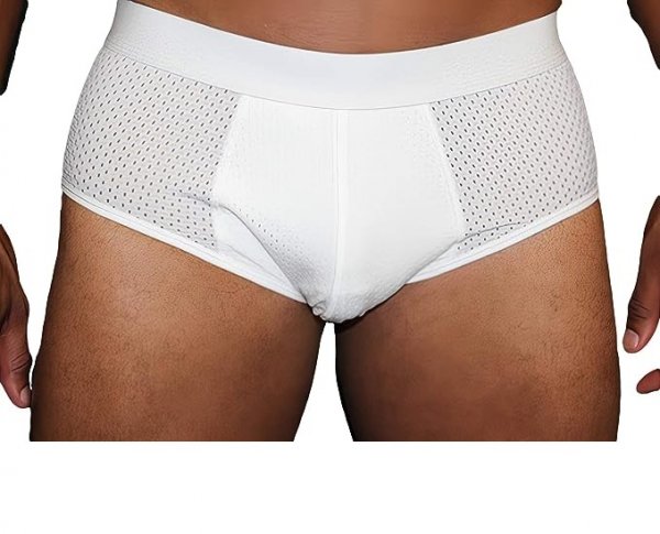 Briefs Men's Padded Enhancing Breathable Mesh Underwear