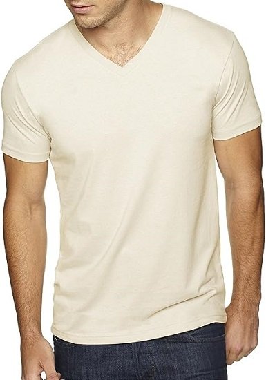 Men's Sueded Rib Soft V-Neck T-Shirt