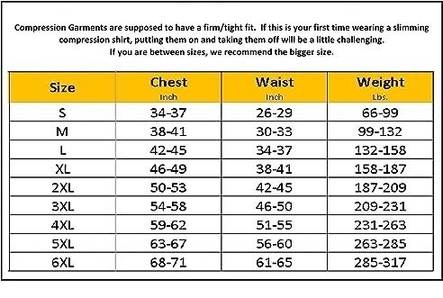 Men’s Compression Tank Top Slimming Body Shaper Muscle Tank Abdomen Control Undershirt