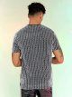 Men's Metallic Rave Shirt Short Sleeve Crewneck Pullover Party Top