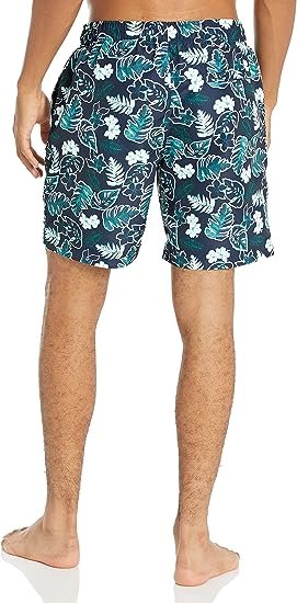 Men's 8" Tropical Print Quick-Dry Swim